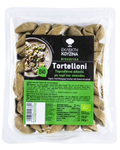 Tortelloni proaspeti cu branza si spanac, ECO, 250g