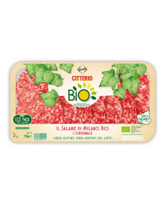 Salam Milano, Citterio, ECO, 100g (fara gluten) (fara lactoza)