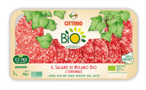 Salam Milano, Citterio, ECO, 100g (fara gluten) (fara lactoza)