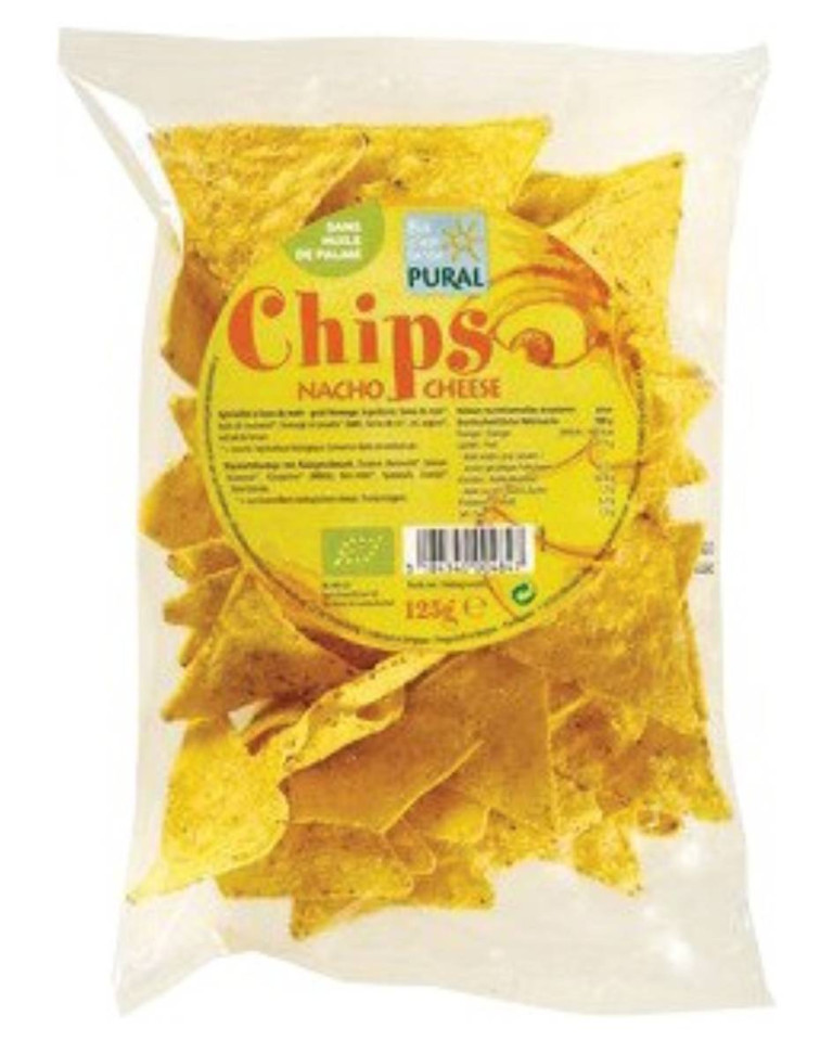 Nacho Chips cu branza, Pural, ECO, 125g (fara gluten)(fara lactoza)