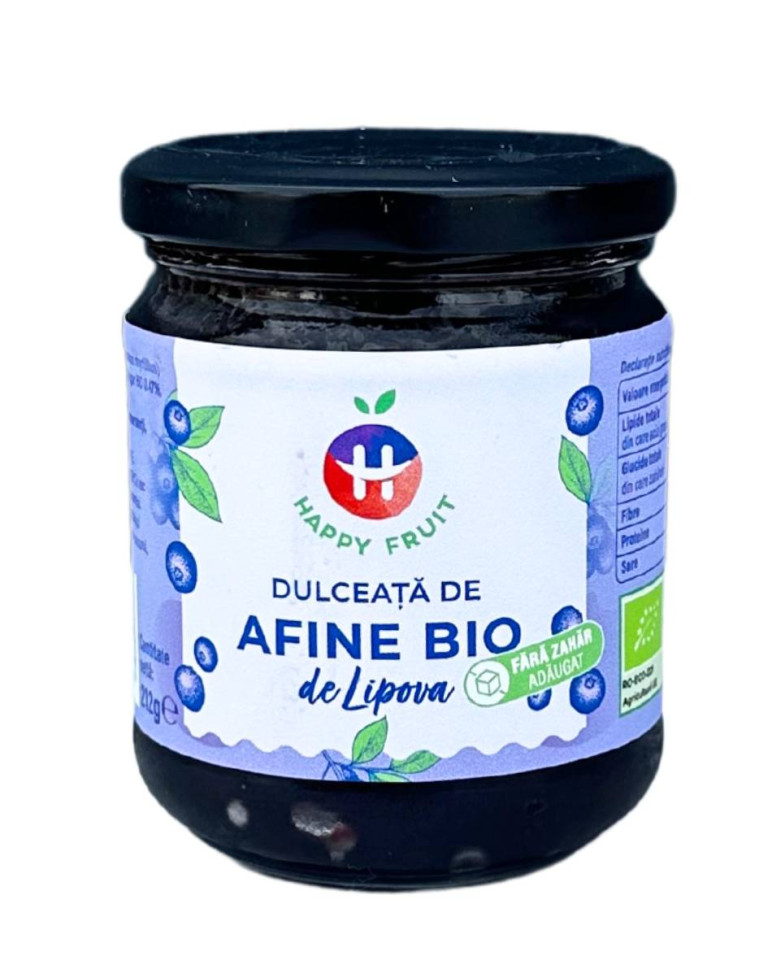 Dulceata de afine, Lipova, ECO, 212g (fara zahar)