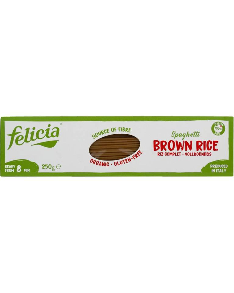 Spaghete din orez brun, Felicia, ECO, 250g (Fara gluten)