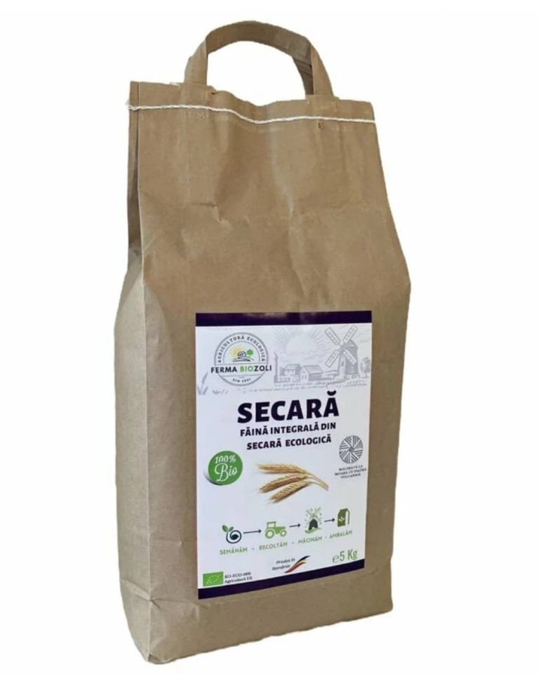 Faina integrala de secara, BioZoli, ECO, 5kg