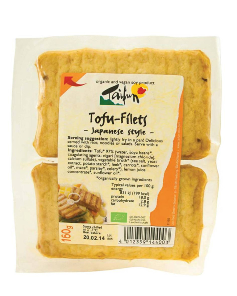 Tofu Japanese Style Fillets, ECO, 160g