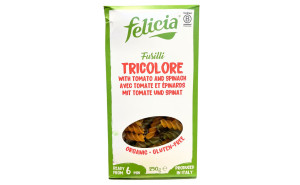 Paste fusili, tricolore, Felicia, ECO, 250g (fara gluten)