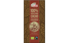 Ciocolata neagra 100% cacao, Chocolates Sole, ECO, 90g (fara gluten)