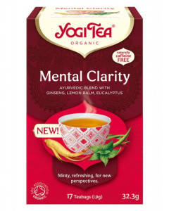 Ceai Mental Clarity, YOGI TEA, ECO, 17 pliculete a 1,9g, 32,3g