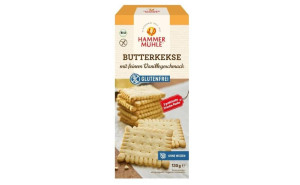 Biscuiti cu unt si vanilie, HammerMuhle, ECO, 130g (fără gluten)