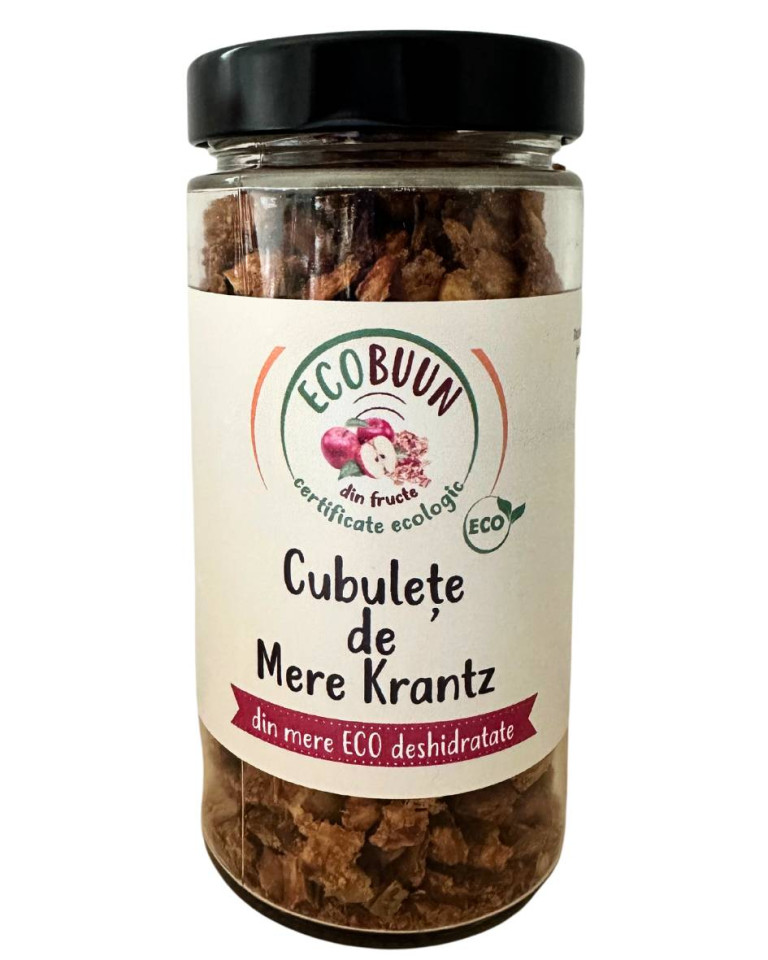 Cubulete de mere Krantz, ECOBuun, 150g (fara zahar)