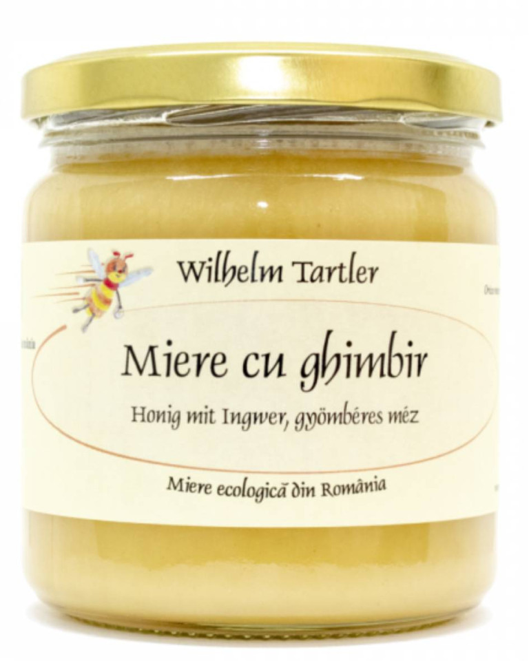 Miere poliflora cu ghimbir, ECO, 250g