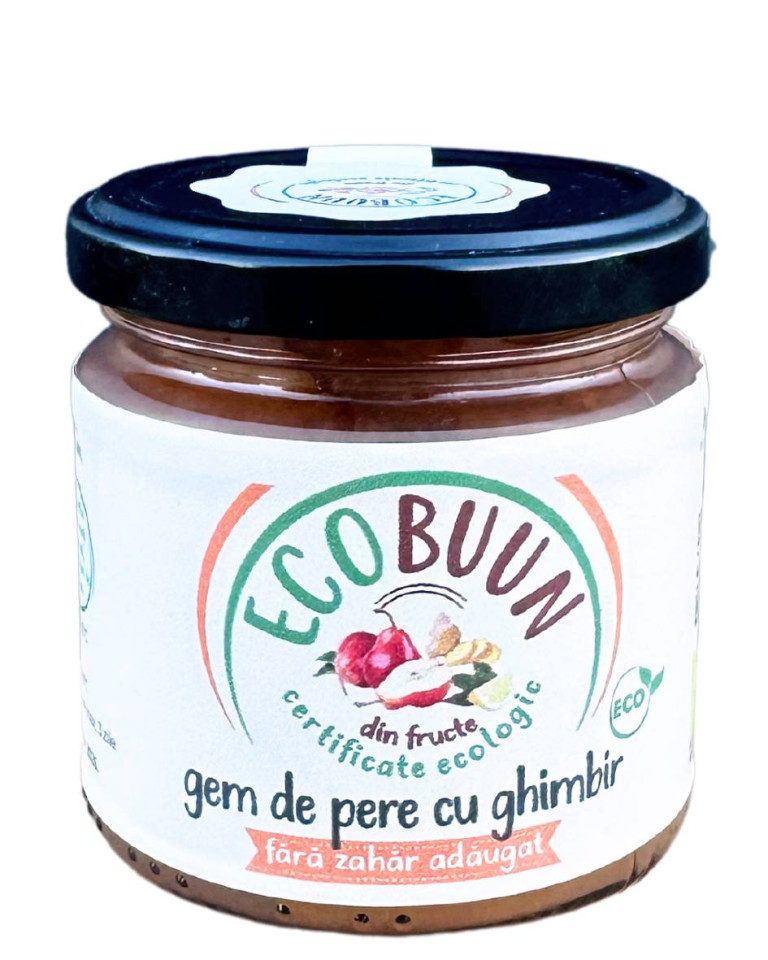 Gem de pere cu ghimbir, ECOBuun, ECO, 200g