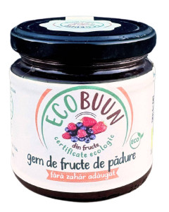 Gem de fructe de padure, ECOBuun, ECO, 200g (fara zahar)