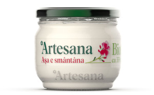 Smantana din lapte de vacă 35% grasime, Artesana, ECO, 200 g