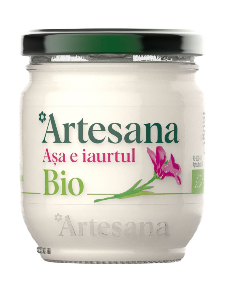 Iaurt din lapte de vaca, Artesana, ECO, 160g