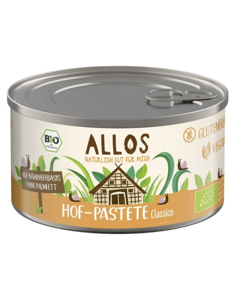 Pateu vegetal clasic, Allos, ECO, 125g (fara gluten)