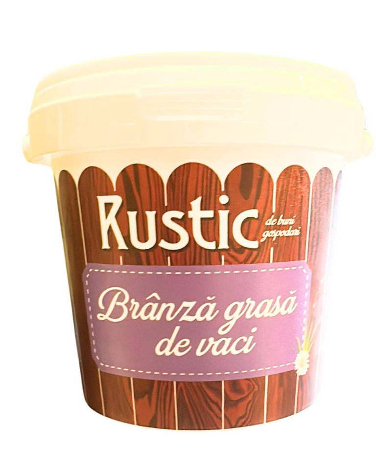 Branza grasa de vaci proaspata 27%, Rustic, 450g