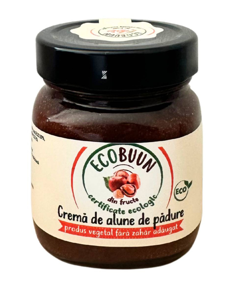 Crema de alune de padure, 180g, ECOBuun (fara zahar)(vegan)