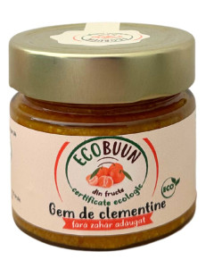 Gem de clementine, ECOBuun, ECO, 225g (fara zahar)