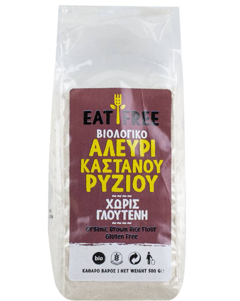 Făină de orez brun fără gluten, Eat Free, ECO, 500g