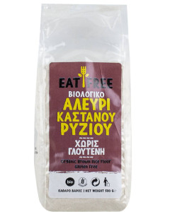 Făină de orez brun fără gluten, Eat Free, ECO, 500g