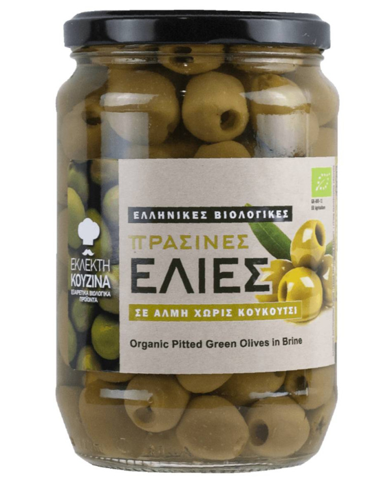 Masline verzi fara samburi, Elekti Kuzina, ECO, (scurse 340g) 670g