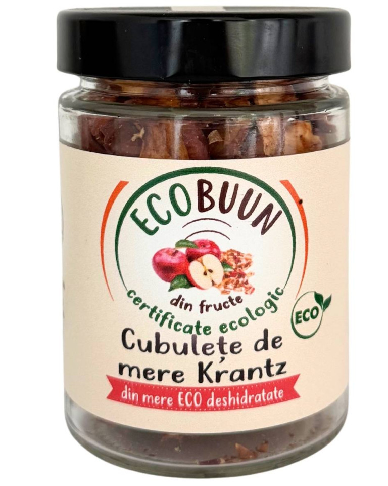 Cubulete de mere Krantz, ECOBuun, 70g (fara zahar)