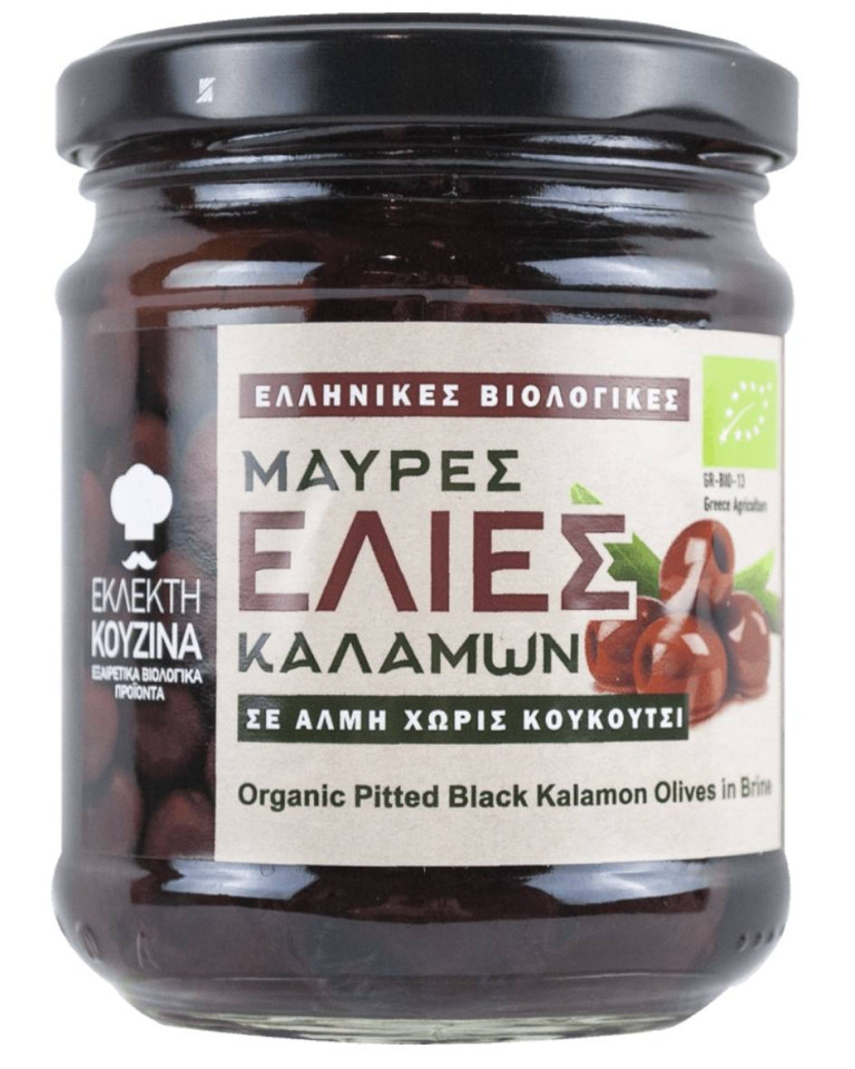 Masline Kalamata fara samburi, Fine Cuisine, ECO, 190g (scurse 100g)