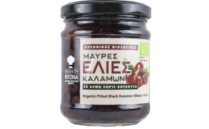 Masline Kalamon fara samburi, Fine Cuisine, ECO, 290g (scurse 180g)
