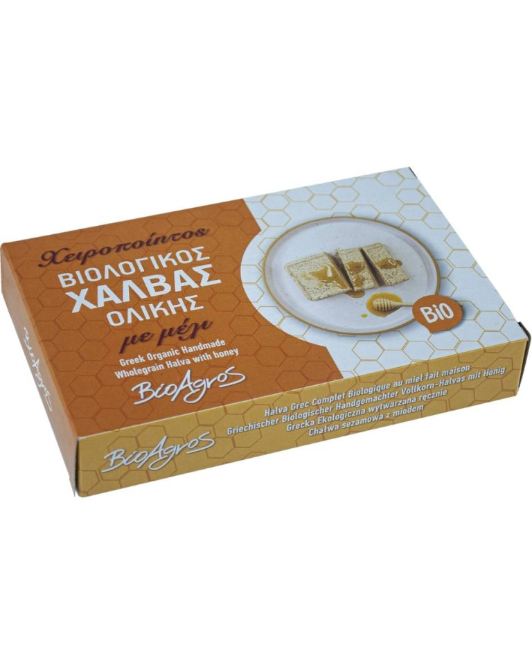 Halva integrală cu miere, Bioagros, ECO, 200g