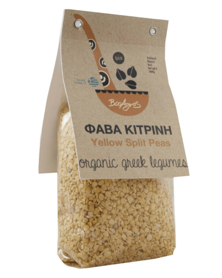 Fasole galbena jumatati, ECO, 500g