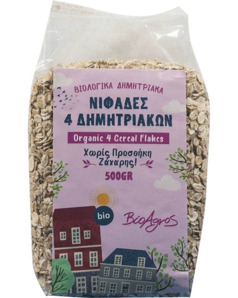 4 fulgi de cereale, Bioagros, ECO, 500g