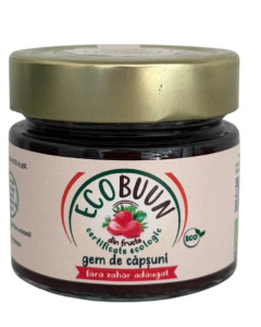 Gem de capsuni, ECOBuun, ECO, 220g (fara zahar)