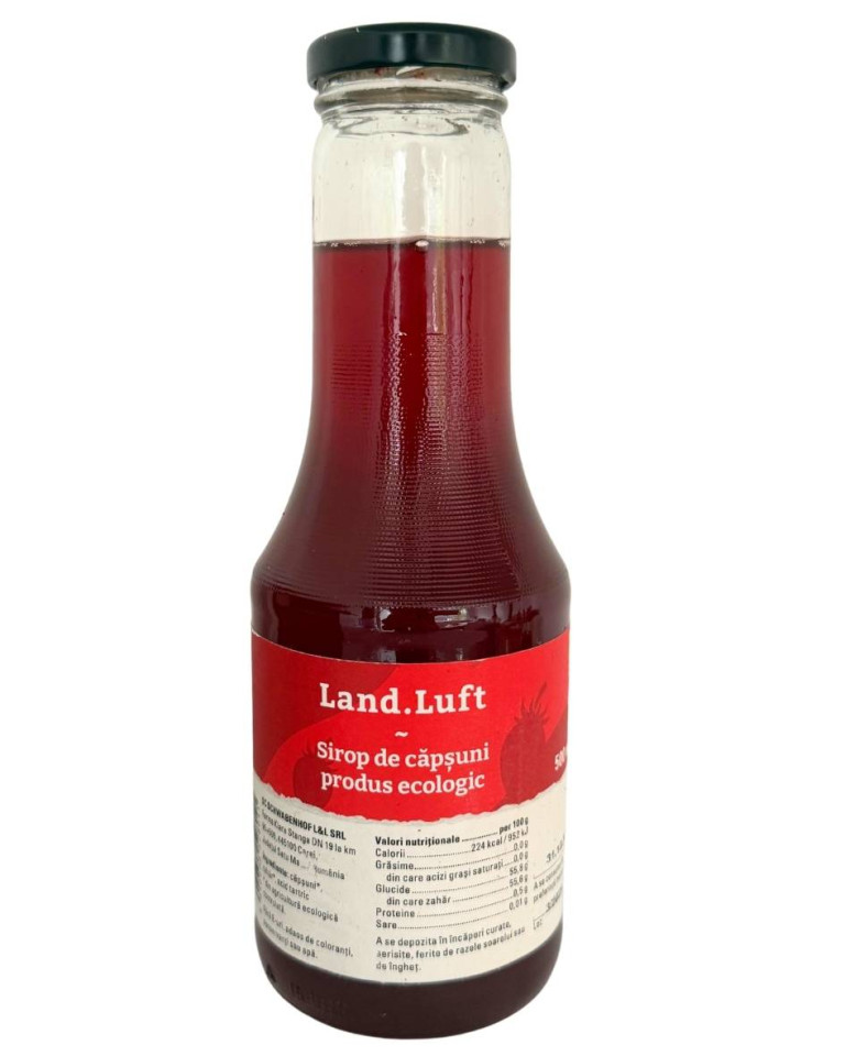 Sirop de capsuni, ECO, 500ml