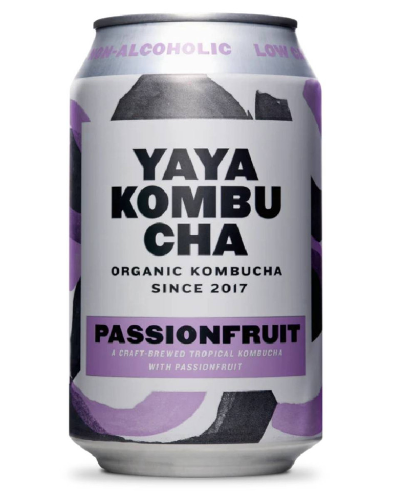 Kombucha cu fructul pasiunii, Yaya Kombucha, ECO, 330ml