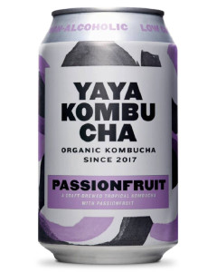 Kombucha cu fructul pasiunii, Yaya Kombucha, ECO, 330ml
