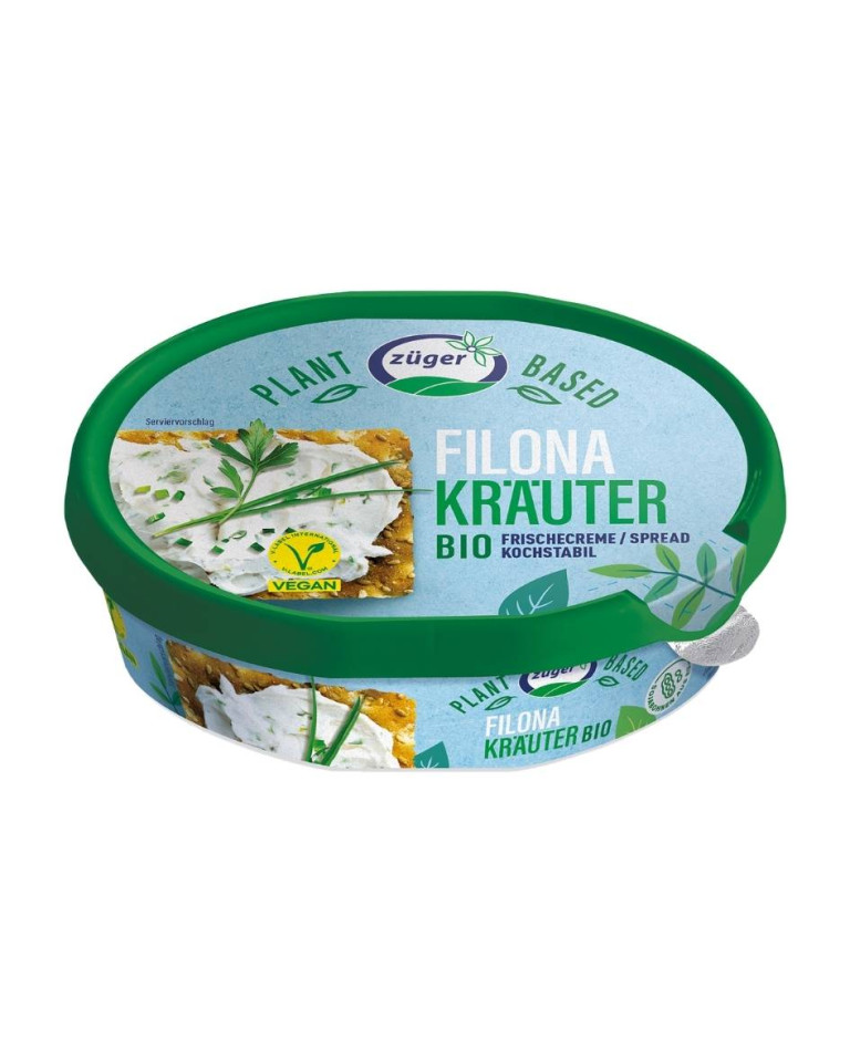 Cremă vegană cu ierburi, Zuger, ECO, 150g (ără gluten)