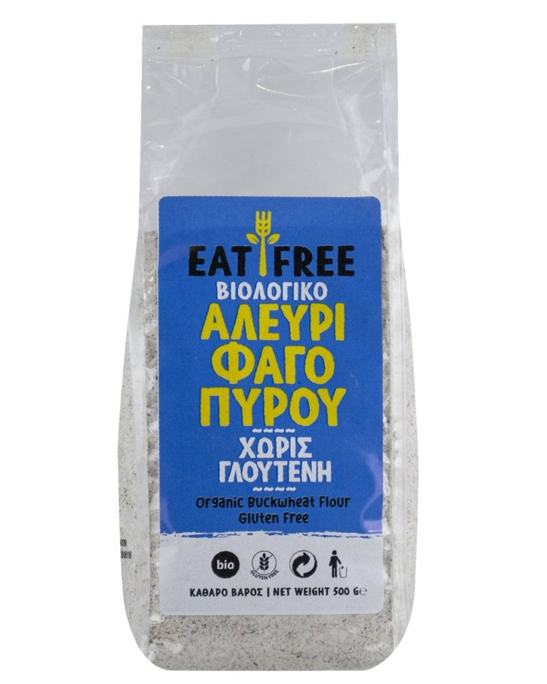Făină de hrișcă, Eat Free, ECO, 500g (fără gluten)
