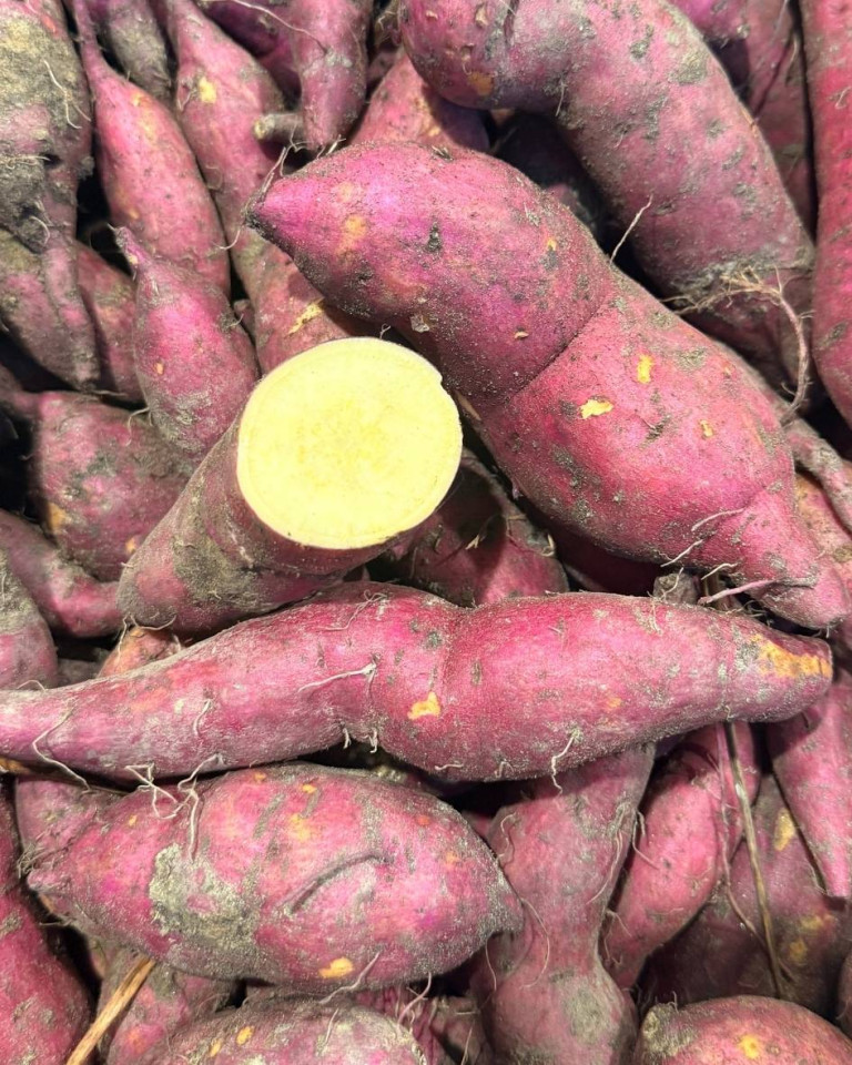 Cartofi dulci, miez alb, romanesti, ECO, 500g