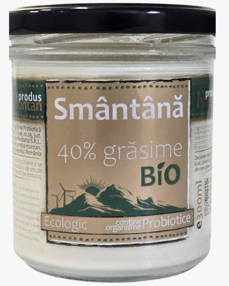 Smantana 40% grasime, ECO,  300ml