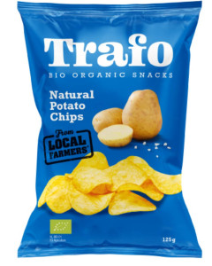 Chipsuri din cartofi cu sare, Trafo, ECO, 125g (fara gluten)