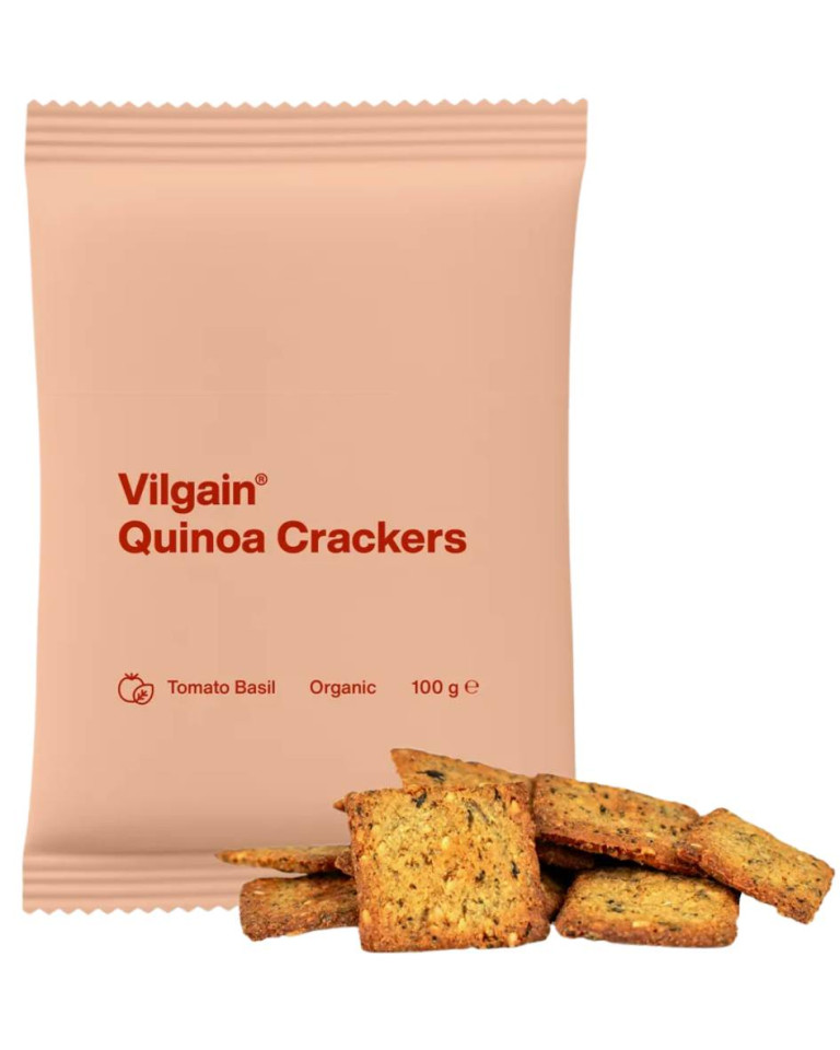 Crackers de Quino, rosii si busuioc, Vilgain, ECO, 100g