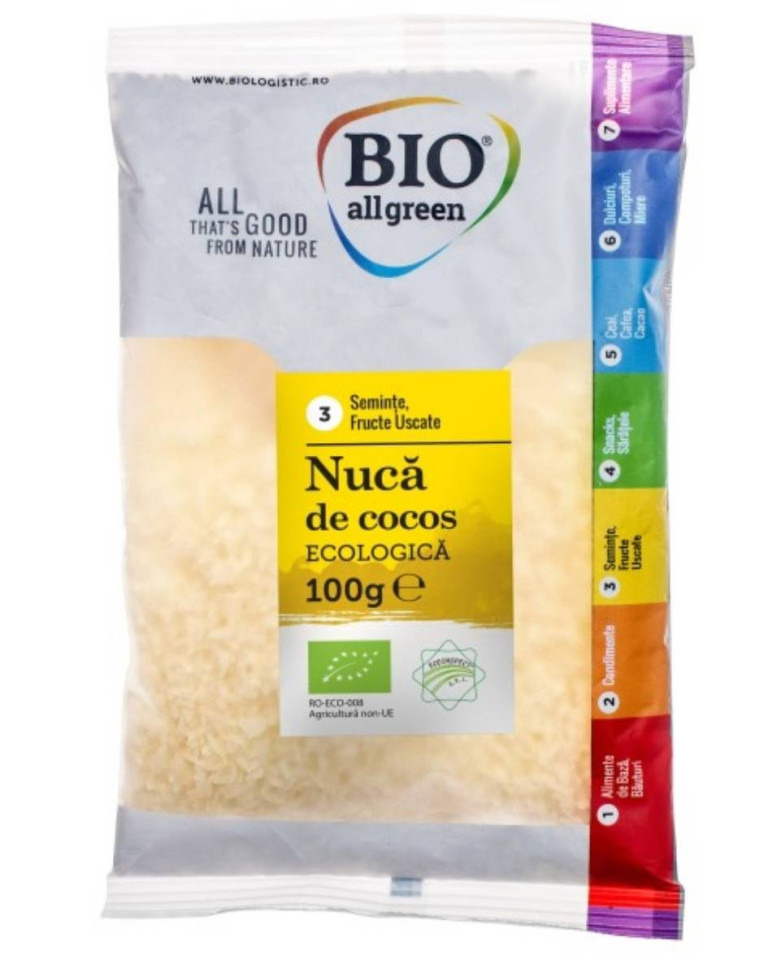 Nuca de cocos, BIO All Green, ECO 100g