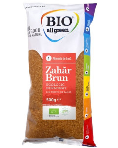 Zahar brun din trestie, BIO All Green, ECO, 500g