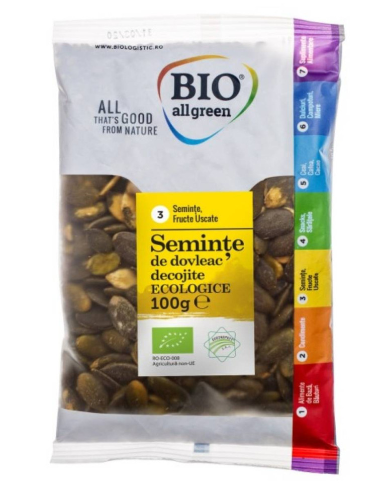 Seminte de dovleac decojite, ECO, 100g
