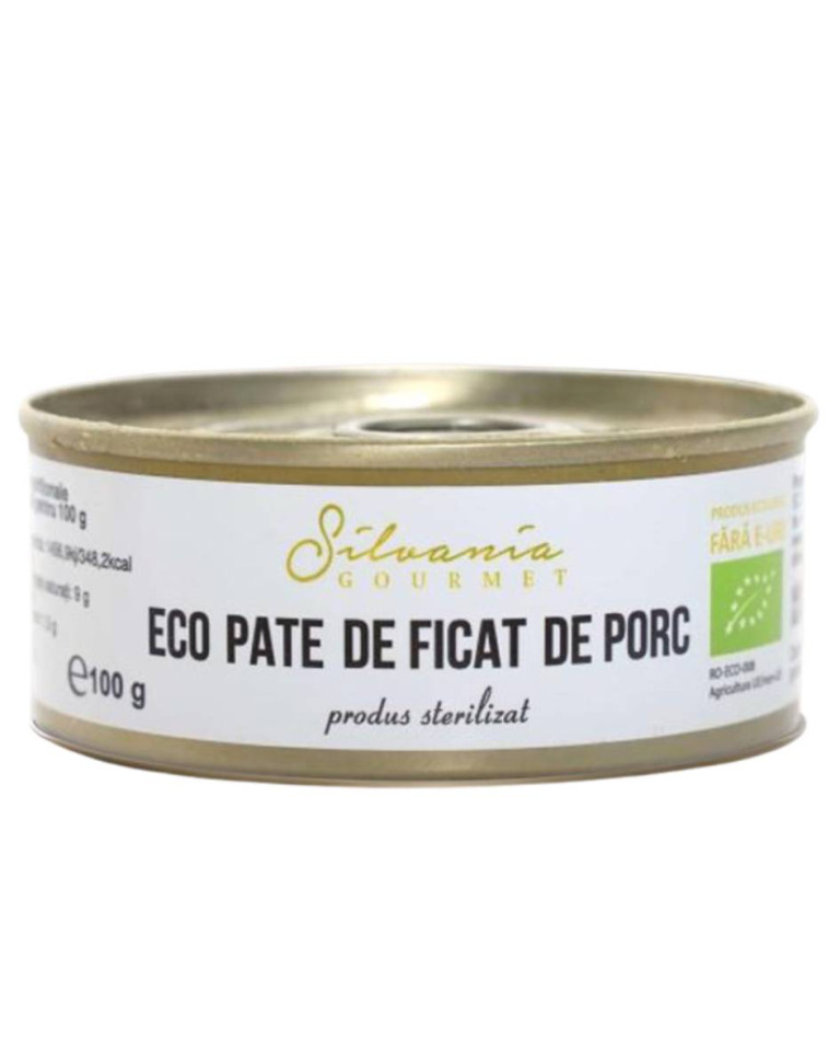 Pate cu ficat de porc, ECO, 100g
