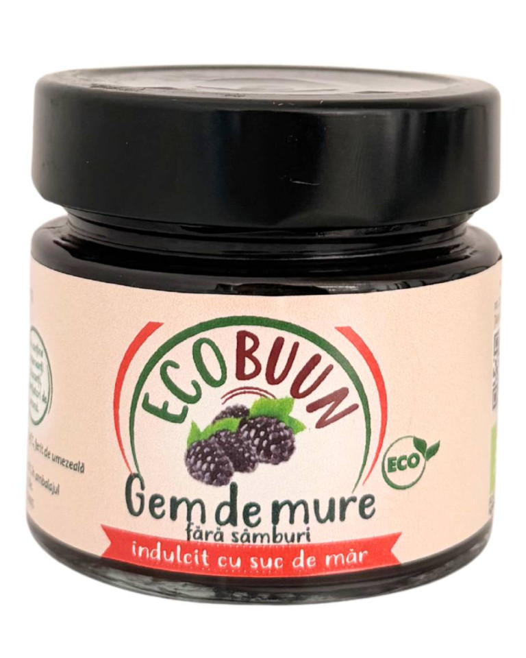 Gem de mure, ECObuun, ECO, 225g (fara zahar)