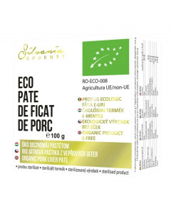 Pate cu ficat de porc, ECO, 100g
