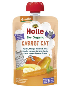 Piure de morcovi cu mango, banane si pere, Holle, ECO, 100g