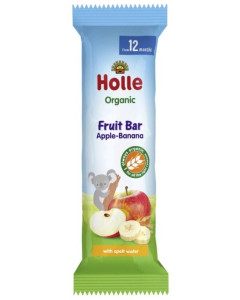 Baton pentru copii cu fructe (mar si banana), Holle, ECO, 25g