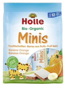 Batoane mini ca banane si portocale, Holle, ECO, 100g